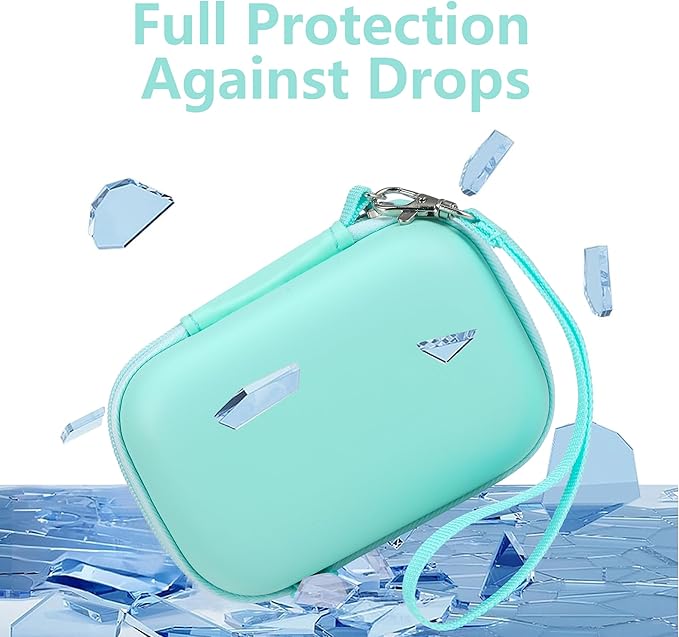 Leayjeen Kids Camera Case Compatible with Goopow/Mgaolo/HOOMOON/Hangrui Kids Camera Toys and Children Digital Video Camcorder Camera,Best Birthday Festival Gift -Green(Case Only)