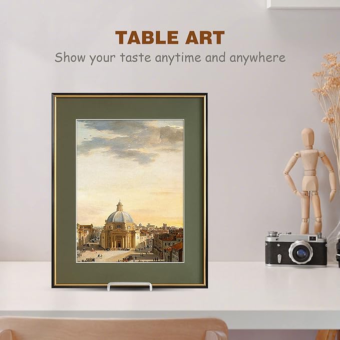 Plate Holder Easel Display Stand - 8 inch Metal Plate Stands for Display - Tabletop Picture Stand - Silver Iron Easels for Display Pictures | Photo Frames | Book | Decorative Plates | Plaque - 3 Pack