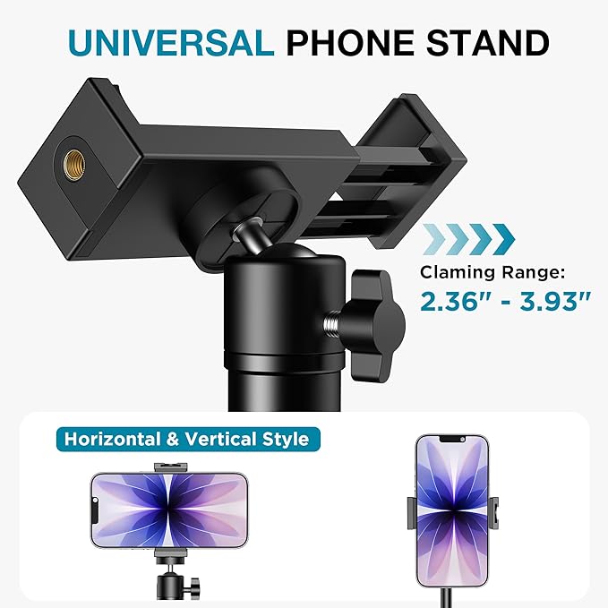 InnoGear Webcam Stand, 31" Telescopic Webcam Mount Vlogging Stick with Phone Holder Web Cam Stand for Logitech Webcam C922 C930e C920S C920 C615 C960 C920x BRIO 4K NexiGo N60, Phones, Cameras