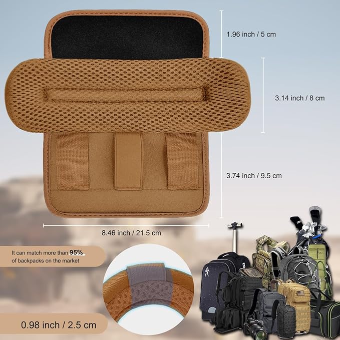 ZINZ 2-Pack Universal Wide Shoulder Pad with Ultra Thick Cushion for Bag Luggage Backpack Bag Crossbody