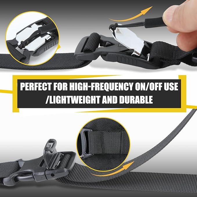 Tactical Molle System Backpack Straps - Adjustable 20.8" Pack Attachment Strap Accessories