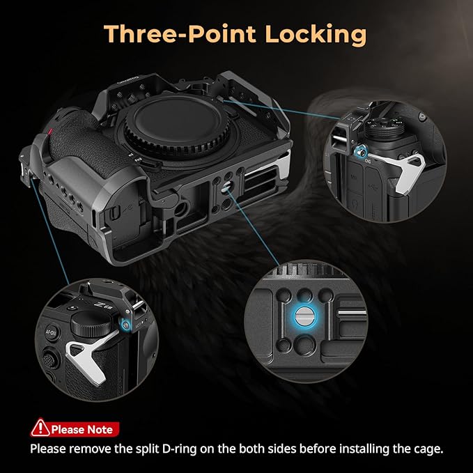 SmallRig Z6 III Camera Cage for Nikon Z6 III, Aluminum Alloy Camera Full Cage with Anti-Twist Design, Quick Release Plate for Arca-Swiss - 4519