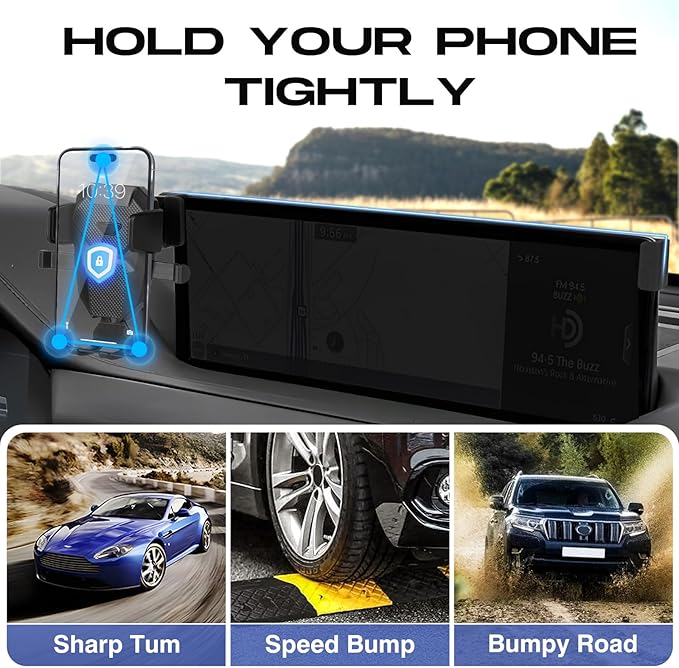 Car Phone Holder for 2021-2025 Genesis GV80 Accessories,Adjustable GPS GV80 Phone Mount for 10.25-inch Screen,Hands-Free Ultra Stable Air Vent Phone Stand