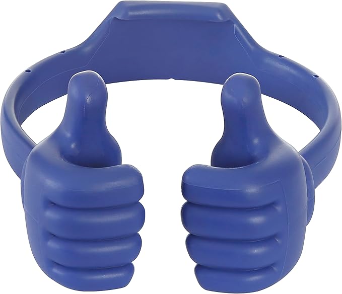 Honsky Cell Phone Stand Holder, Thumbs Up Lazy Phone Stand, Universal Adjustable Flexible, Cute Perfect Valentine's Day Gifts for Him/Her,Gifts for Couples, Compatible with Cell Phones,Flag Blue