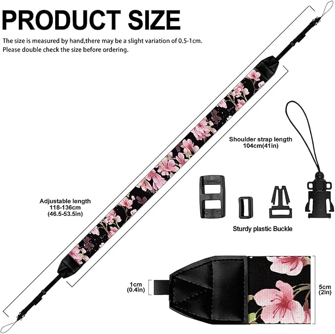GLENLCWE Camera Strap, Camera Strap for Photographers Neck Strap Replacement Fit Most Cameras