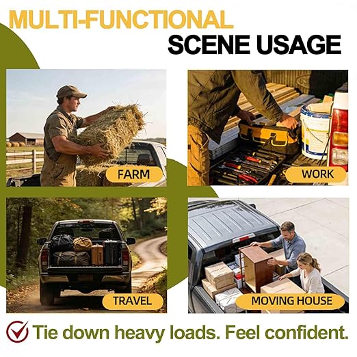 Truck Bed Tie Downs Anchors and Plates Compatible with 2015-2025 F150 F250 F350 and Raptor Truck Bed Accessories 4 pcs, FL3Z-99000A64-B (Truck Bed Tie Downs Anchor and Plates)