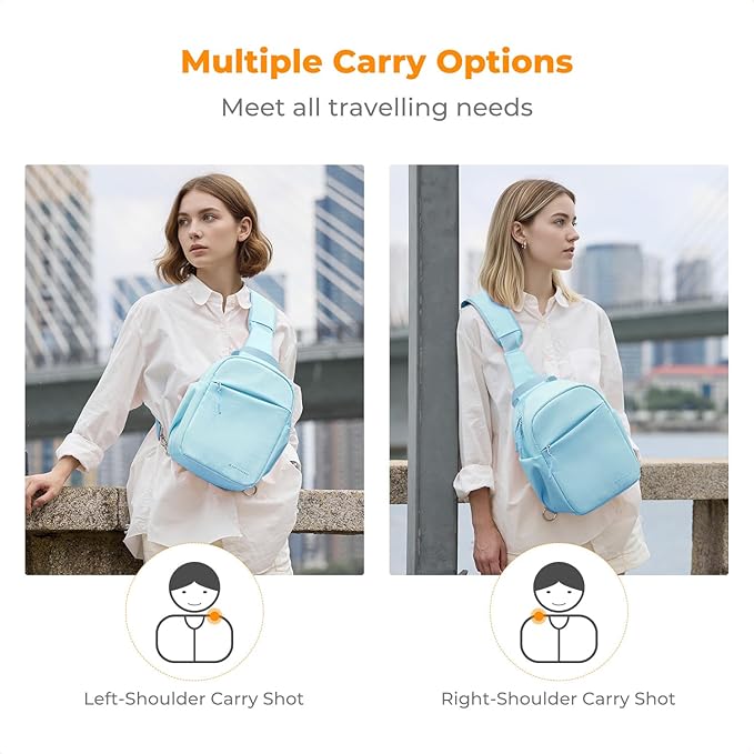 K&F CONCEPT Small Camera Bag for Photographer, Camera Sling Crossbody bag for DSLR/SLR/Mirrorless Camera, Compact Camera Case for Men and Women, Blue