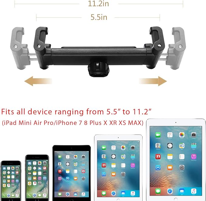 LycoGear Lycan Series Marine Boat Boat Helm Rail Tablet & Smartphone Pole Handle bar Holder Mount for iPad Pro 12.9 10.5 9.7 Air Mini GalaxyTab Phone 17 16 Pro Max Plus Fold Pixel Surface Pro Slate