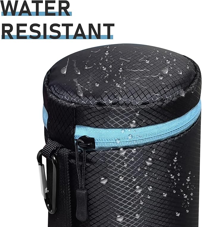 Lightdow 4pcs Pack Lens Pouch 5mm Thick Soft Neoprene DSLR Lens Bag