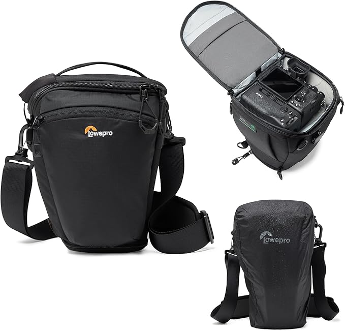 Lowepro ProTactic TLZ 70 Pro AW III Toploader Camera Bag, Camera Case for DSLR, Mirrorless, Vol.5L Dim: 12.x5.51x6.3in, for Cameras w/Lens attached, Modular Shoulder Bag, for Photographer/Videographer