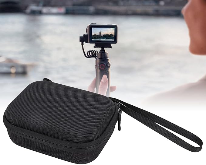 Vikye Carrying Case for Action 6, Water Proof Hard Carrying Bag for Camera Batteries Filter Mount, Hard Shell Action Camera Bag for Travel Cycling