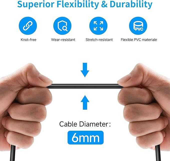 XLR to 3.5mm (1/8 inch) Microphone Cables, 1 Pack 6 Feet Oxygen-Free Copper 3-Pin Male to Male XLR Cables for Smartphone,Laptop, MP3 Player, Podcast Audio Mixer and More