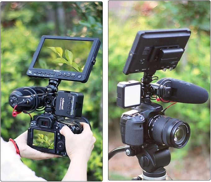ULANZI PT-12 Triple Cold Shoe Mounts Plate Microphone Led Video Light Extension Bracket Microphone Stand Rig Bracket Compatible for DJI OSMO Mobile 3 2 Zhiyun Smooth 4/Feiyu Vimble 2 Gimbal Stabilizer