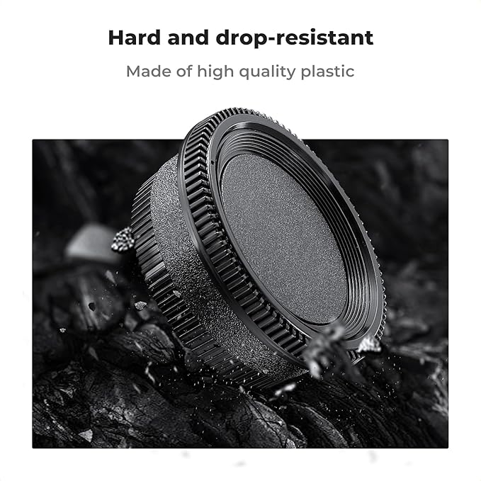 K&F Concept F Mount Rear Lens Cap & Body Cap Cover & Hot Shoe Cover Kit for for Nikon F Mount Camera Lens D5 D6 D500 D610 D750 D780 D810 D850 D3400 D3500 D5000 D5200 D5300 D5500 D5600 D7000 D7100 etc.
