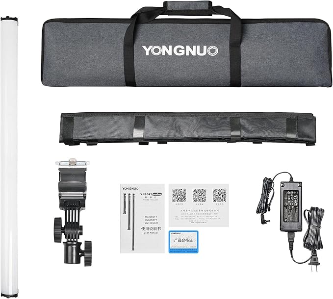 Yongnuo YN100 Soft LED Video Light, 30W 39" Handheld Wand Light, RGB Full Color 2000K-10000K, CRI95+ APP Remote Control for Studio, 31 Scene Effects Stick Light for Video and Photography
