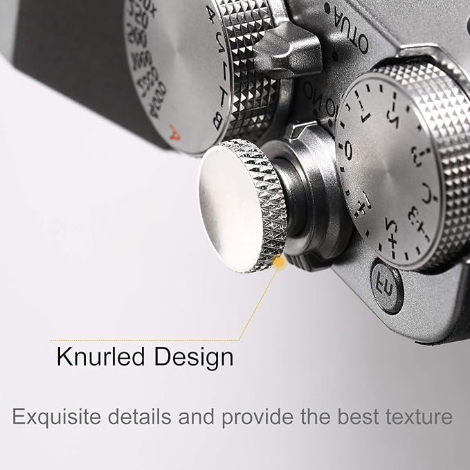 Camera Shutter Button(3 Pack Sliver), Upscale and Delicate Soft Shutter Release Button