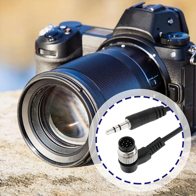 eMagTech 2PCS 3.5mm to N1 Camera Shutter Release Cable Compatible with MC-30 Compatible with Nikon Series Extended to 80cm in Length
