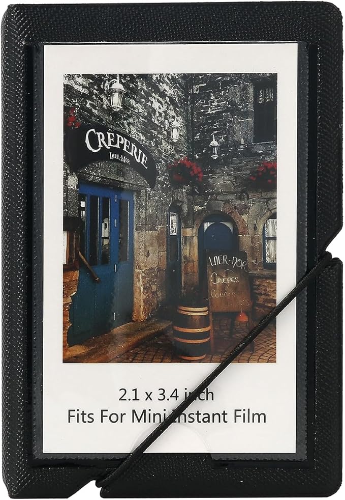 Mini Instant Film Polaroid Photo Album Book Holds 28 Photos Fits For Fujufilm Instax Mini 11 9 8 8+ 70 7S 90 25,Lomography 2x3 Inch Film (Ink Black, 1 Pack)