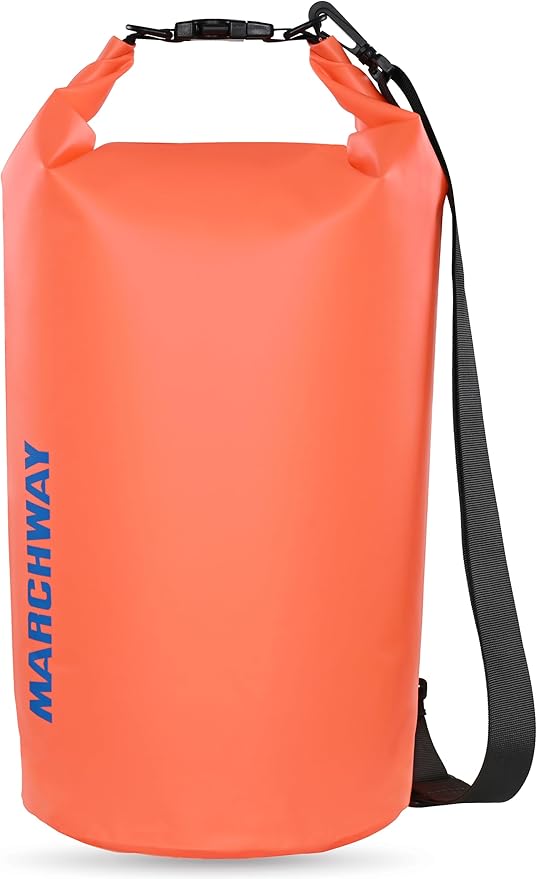 MARCHWAY Floating Waterproof Dry Bag Backpack 5L/10L/20L/30L/40L, Roll Top Sack Keeps Gear Dry for Kayaking, Rafting, Boating, Swimming, Camping, Hiking, Beach, Fishing