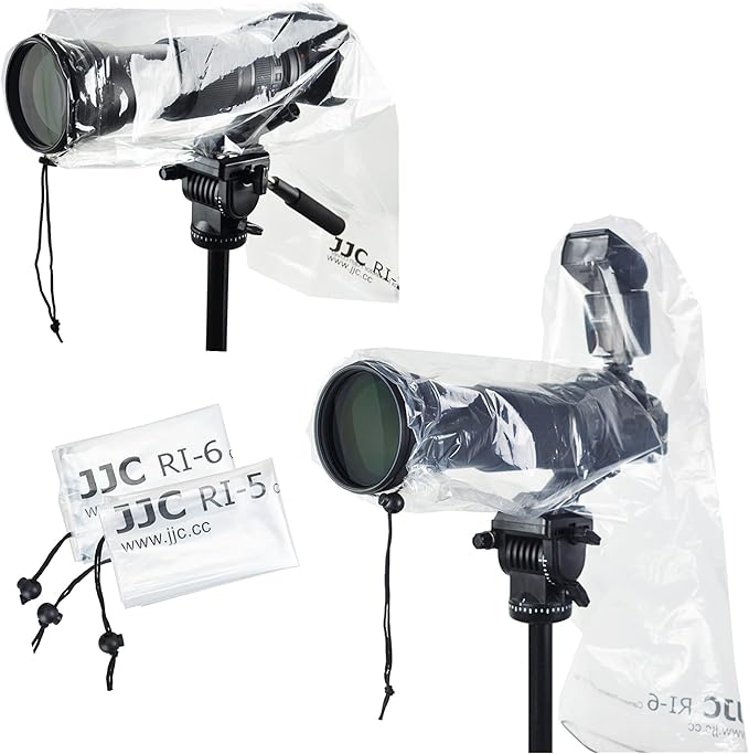 1+1 Camera Rain Cover Without/with Flash for Canon EOS 4000D 90D 80D 77D 70D 5D 6D 7D Rebel T8i T7i T7 T6i T6 T5i for Nikon D500 D610 D750 D800 D7500 D7200 D5600 D3500 D3400 for Sony A7R A7S A7C