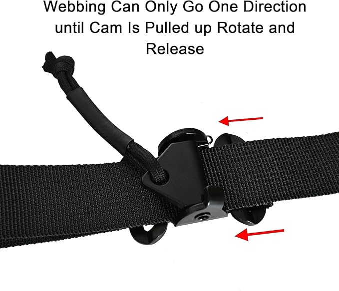 Cam Buckle Quick Adjust Spring Loaded Cam Lock Buckle Non-slip Buckle for 1 Inch Webbing Backpack Sling Bag Straps