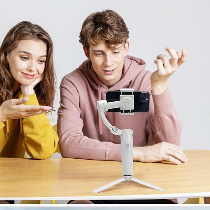 Smart Phone Stabilizer M1 3 Axis Handheld Anti Shake Stabilizer Foldable Video Recording Holder for Mobile Phones Less Than 7 Inches