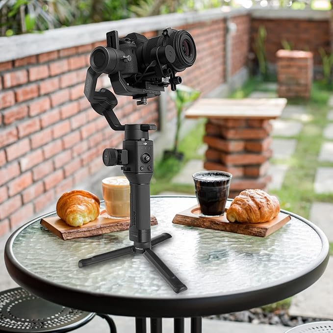 MINIFOCUS Camera Tripod, Desktop Tabletop Stand Compact Tripod with 1/4" Screw, Phone Tripod Stand for Gimbal Stabilizer Webcam Phone Holder Selfie Stick and All DSLR Cameras