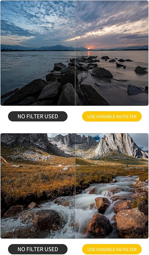 Kase Wolverine Magnetic 77mm 2nd Generation Vari ND 6-9 Stop ND64 to ND500 Shockproof Tempered Optical Glass Filter Incl Anti-Rotation Adapter
