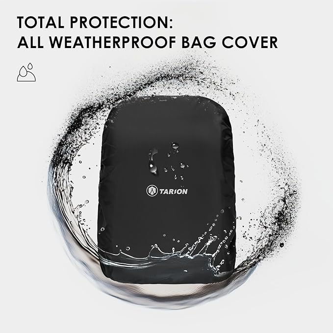 TARION Hardshell Large Camera Backpack - Expandable Camera Bag for Photographers with 16" Laptop Compartment & Side Access & Rain Cover(XH Gold)