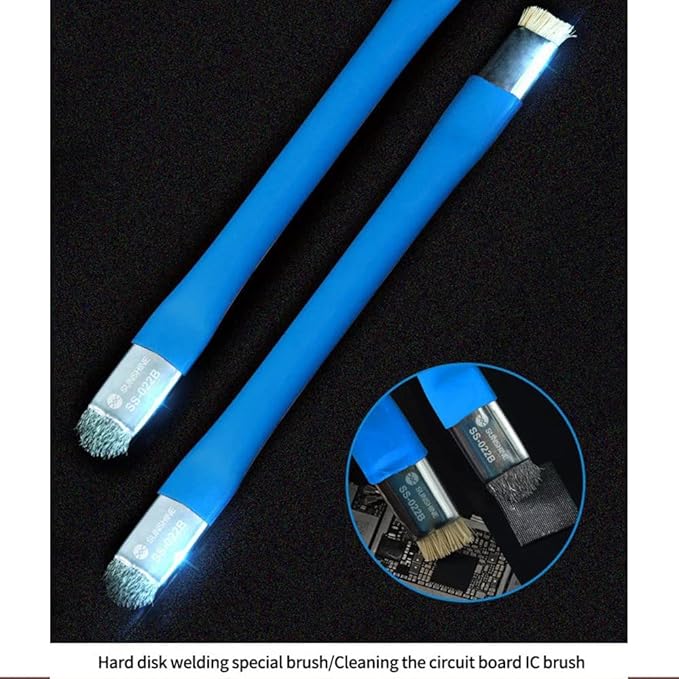 -022B Safe Brush Anti-Static Motherboard PCB Cleaning Brush for Mobile Phone Repair Tools Kit Double Head Convenience
