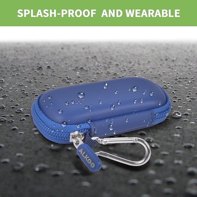 USB Flash Drive Case, SD Card Holder Compatible with Thumb Drive, Memory Cards, SDXC SDHC Storage Bag, Electronic Accessories Organizer for SanDisk for Samsung for Inland (Blue)