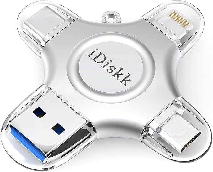 【1T B App*le Certified】 iDiskk 1T Photo Stick for iPhone,MFi Certified USB Flash Drive for iPhone 17 Series USB-C iPad Android Phones MacBook and PC, Memory Storage to auto- Backup Photos/Videos