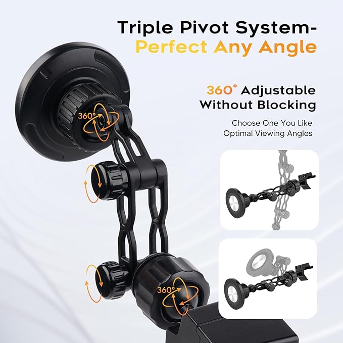 Magnetic Phone Mount for Toyota Tacoma 3rd Gen 2016-2023, 360 Rotatable and Adjustable, Direct Fit in Dashboard, Phone Holder N52 Magnet Cradle for Toyota Tacoma Accessories