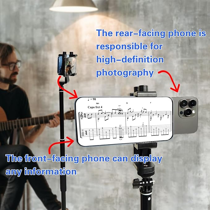 Teleprompter iPhone & Android, Double Phone Holder for Video Recording, Neewer Teleprompter Kit, The Collapsing Design Allows for Easy Storage and Transport (67" Floor-Standing)