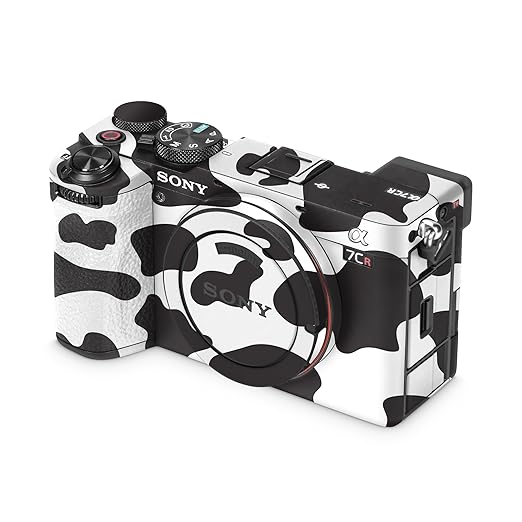 Camera Skin Compatible with Sony Alpha 7CR Camera (2023) - Cow Print - Premium 3M Vinyl Protective Wrap Decal Cover - Easy to Apply | Crafted in The USA by MightySkins