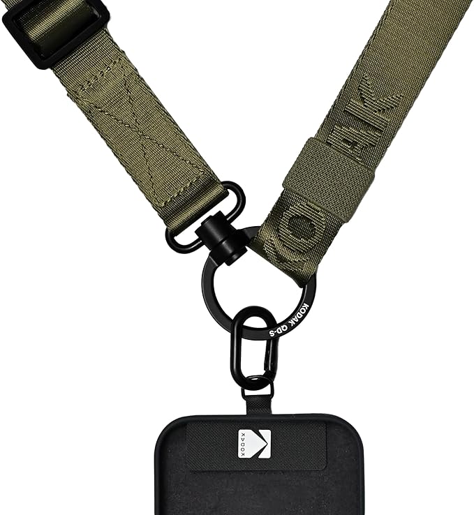 KODAK Multi-Purpose Camera Strap (Olive) - Quick-Detach System, Lightweight, Durable Metal Swivels, Multiple Usages, SLR Cameras, Compact Cameras, Smart Phones