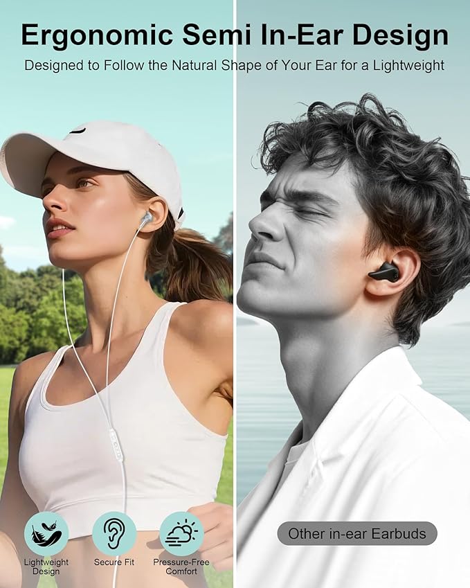 USB C Wired Ear Buds Earbuds for iPhone 17 16 15 Pro Max Air 16e Plus,in-Ear Earphones,USBC Headphones Wired Type C Earbuds Earphones for Samsung Galaxy S25 S24 A16 A17, Google Pixel, OnePlus, iPad