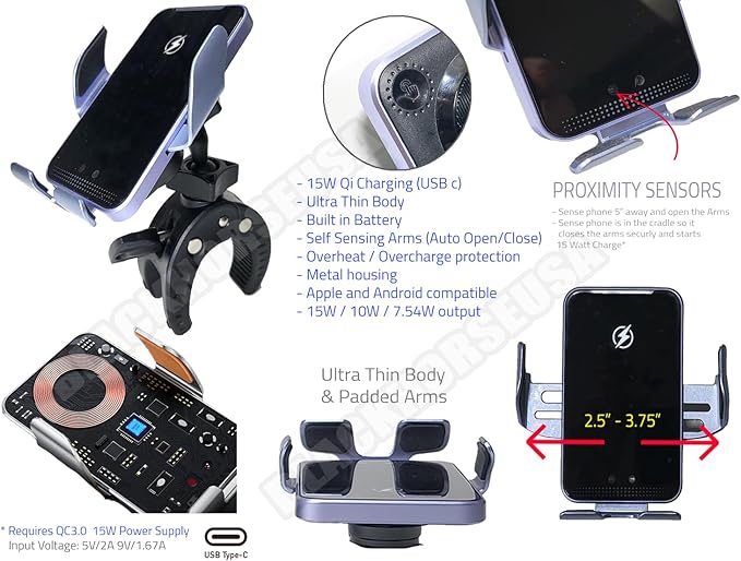 Phone Holder Compatible with Lexus is - 2014-2027 | Mount Compatible with Magsafe, Wireless Charging, Magnetic and clamp on