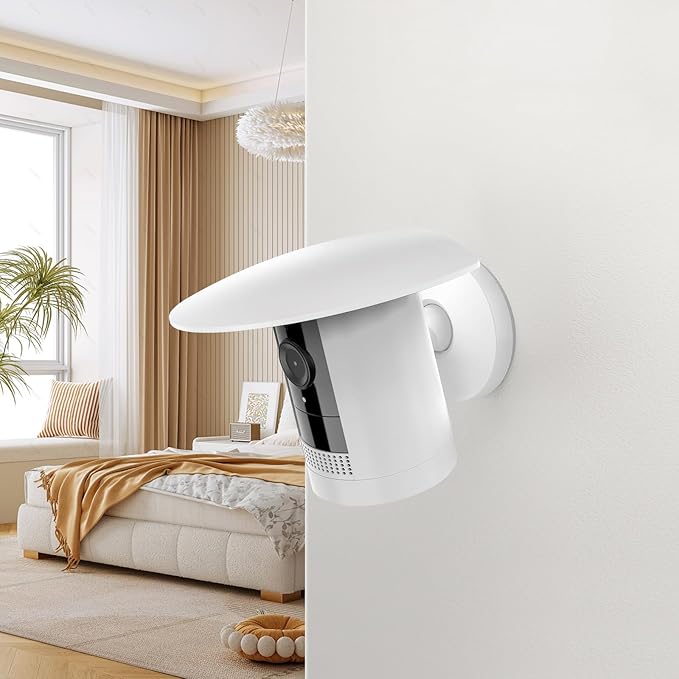 Sun Rain Shield for Ring Outdoor Camera Plus/Stick Up Cam I Battery/Plug-in, Universal Weatherproof Protective Cover - UV Resistant & Easy Install Camera Shelter Guard for Outdoor Security Cameras