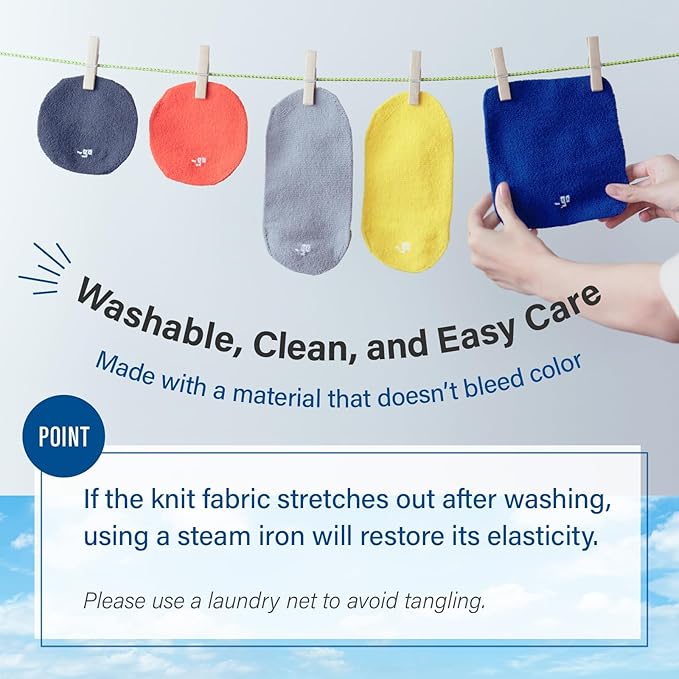PACKING KNIT_GO Cable Organizer, Circle, Made in Japan, Blue