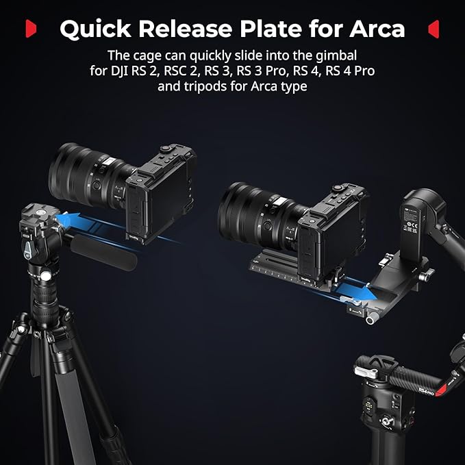 SmallRig Camera Cage for Nikon ZR with Silicone Grip and Cable Clamp for HDMI, Aluminum Alloy Full Camera Cage with Cold Shoe, Anti-Twist Design, Built-in Quick-Release Plate for Arca -5467