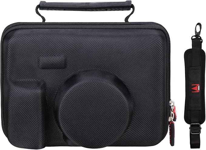 Mchoi Hard Travel Storage Case Fits for Fujifilm INSTAX Wide 400 / Wide 300 Instant Film Camera and Accessories, Case Only (All Black)