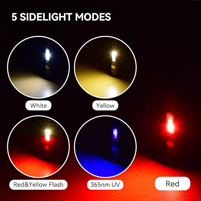 S15PRO-TK Titanium Keychain Flashlight, Mini USB-C Rechargeable Pocket Flashlight, 750 Lumens Small EDC Light with UV & 5 Side Light Mode + Screwdriver for Emergencies, Maintenance, Outdoor