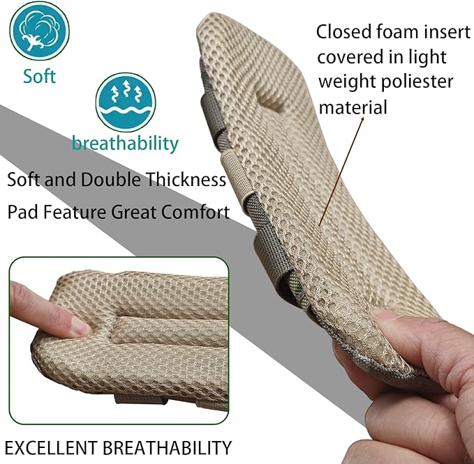 2 Pack Soft Breathable Shoulder Strap Pad guitar strap pad Tactical Vest Shoulder Pad,Mesh Pads with Tactical Gear