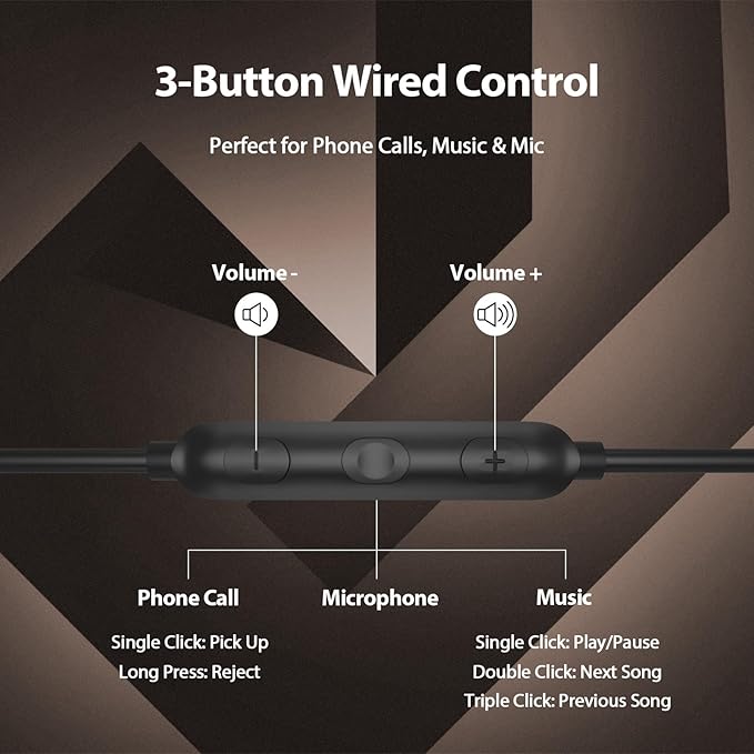 Jiunai Headphones USB C Wired Earbuds for iPhone 17 Pro Max 16 15 Mic in Ear Magnetic S M L Ear Tip Noise Isolated Volume Control Corded Type C Earphone for iPad Pro M5 Air for Galaxy S26 Gun Metal