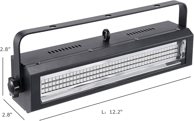 MFL. S100 Strobe Light 132-LED RGB Stage Lighting Strobe Blinder and Wash Light DJ Disco Lights Sound Activated Modes DMX Control All in One for DJ Party Stage Lives Concert