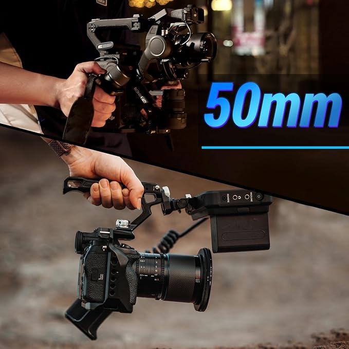 SIRUI Saturn 50mm T2.9 1.6X Full Frame Carbon Fiber Anamorphic Lens, Cine Lens for E Mount Cameras, Less Than 500g (Neutral Flare)