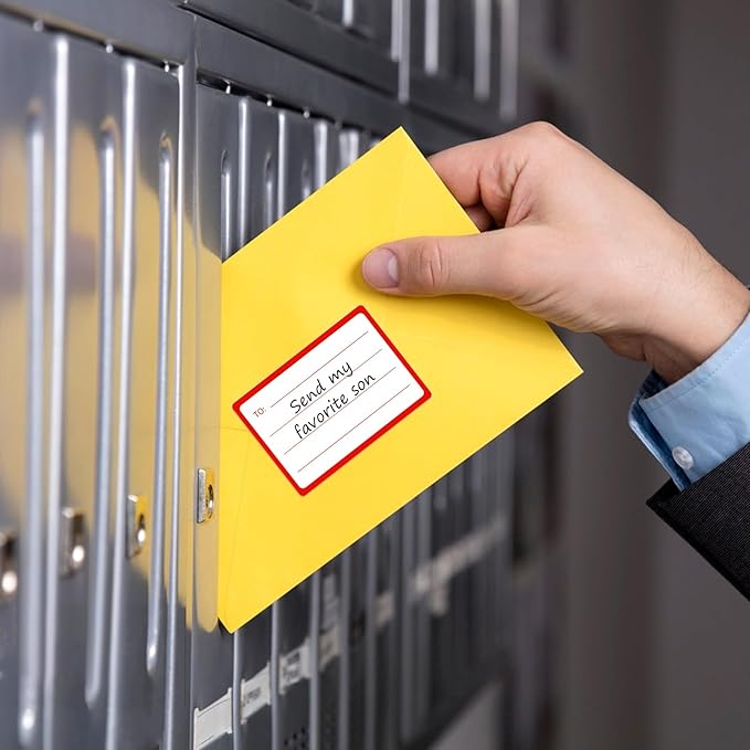 to from Return Address Mailing Labels 60 Pcs Blank Self Adhesive Mail Shipping Label 4.5x3.5Inch Postage Guaranteed Stickers Handwriting to/from Address Tags for Package, Gift, Mailing Box, Envelopes