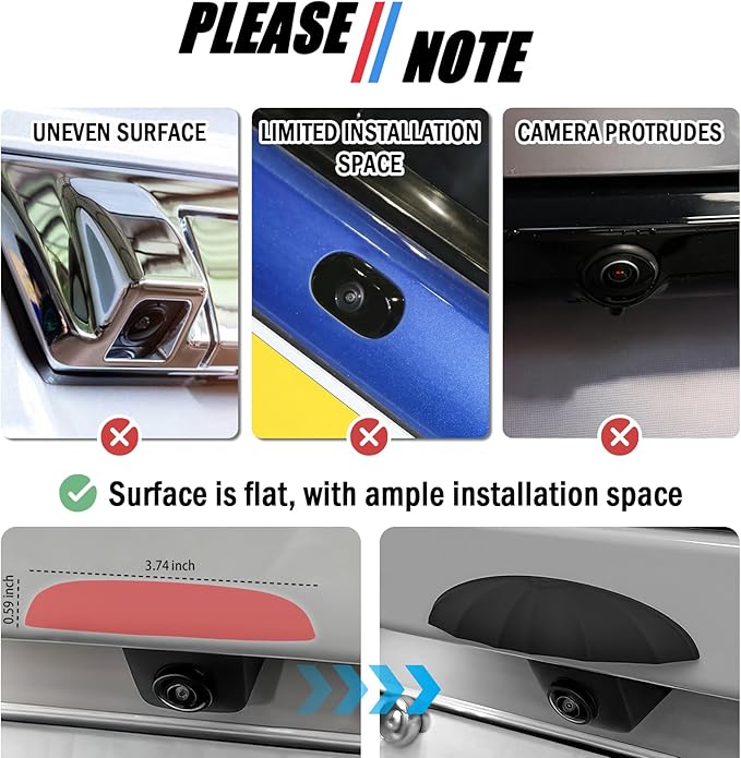 Car Rear View Backup Camera Cover Rainwater Resistant,Silicone Car Rear View Camera Cover for Clear Reversing Image,Universal Self-Adhesive Backup Cameras for Cars Covers (Standard: Width > 0.9 in)