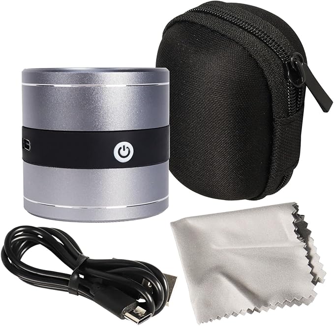 10X Jewelers Loupe Rechargeable, Magnifier with LED and UV Light, Jewelry Loop Magnifier with Light, 10X Magnification, 0.95‘’ Scale of View Eye Loupe for Gem, Coin, Stamp, Watch Repair, Jewelers